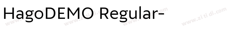 HagoDEMO Regular字体转换